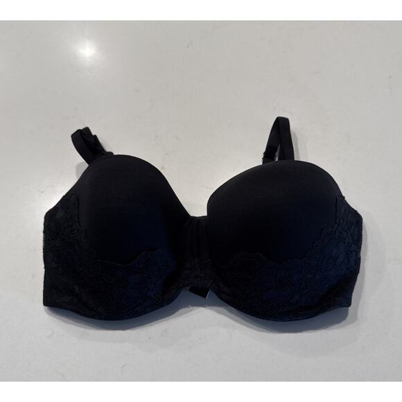 Victoria's Secret Other - BODY BY VICTORIA VICTORIA'S SECRET 32D Bra Multi Way Strapless Black Convertible